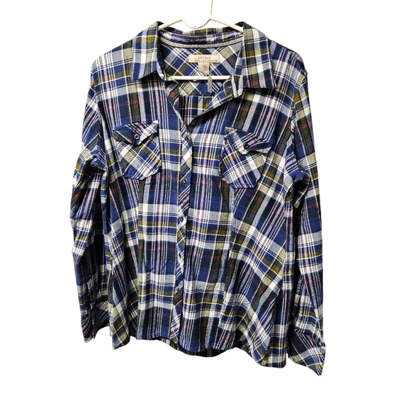 Natural reflection Tapered flannel top size xl - Picture 1 of 4